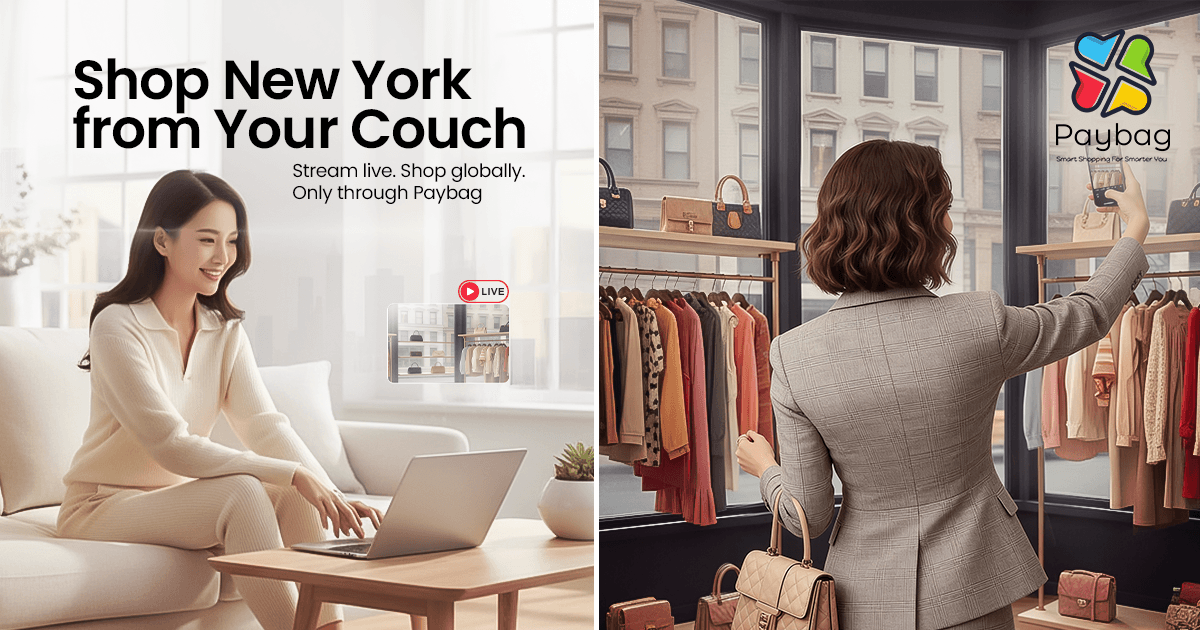 No need to save up for that New York trip when you can shop from New York and more countries through Paybag right from your couch!